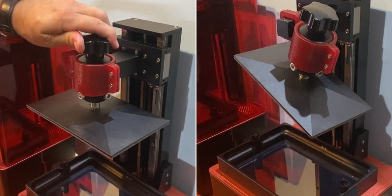 Tilted drip head for Elegoo Saturn