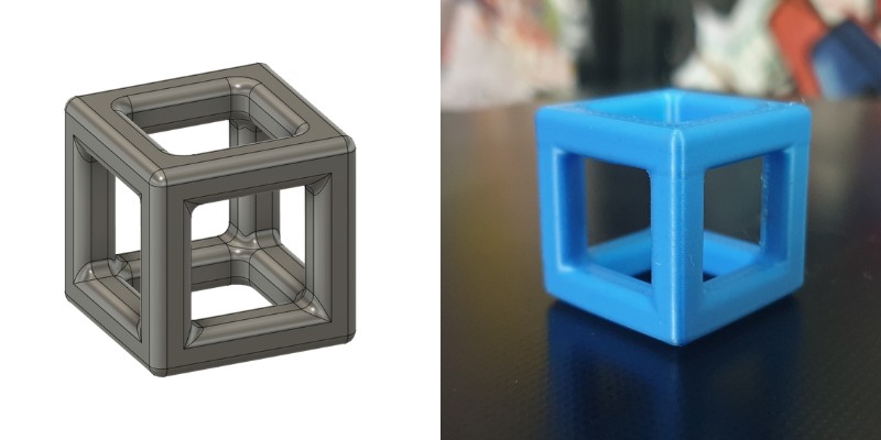 Hollow and Thin-Walled Cube from Cults3D